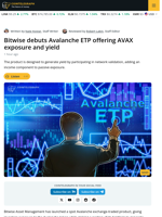 Bitwise Launchdx Avalanche ETF with Staking Exposure