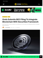 Ondo Submits SEC Filing To Integrate Blockchain With Securities Framework