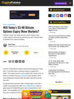 Will Today’s $3.4B Bitcoin Options Expiry Move Markets?