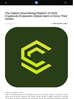 The Safest Cloud Mining Platform of 2025: Cryptosolo Empowers Global Users to Grow Their Assets - Visionary Financial