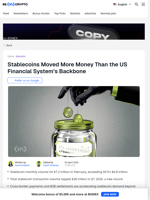 Stablecoins Eclipsed America's Key Payment Rail in 2026