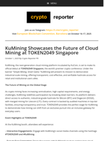 KuMining Showcases the Future of Cloud Mining at TOKEN2049 Singapore