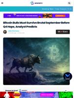 Bitcoin Bulls Must Survive Brutal September Before Q4 Hope