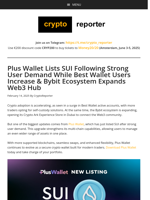 Plus Wallet Adds SUI | Best Wallet Users Grow | Bybit Expands