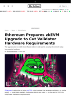 Ethereum Prepares zkEVM Upgrade to Cut Validator Hardware Requirements - 