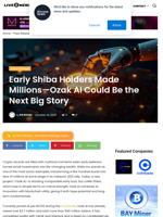 Early Shiba Holders Made Millions—Ozak AI Could Be the Next Big Story | Live Bitcoin News