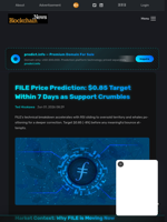 FILE Price Prediction: $0.85 Target Within 7 Days as Support Crumbles - Blockchain.News