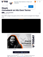 Ripple CTO Makes Sudden XRP Comeback on His Own Terms