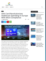 OKX Card Revolutionizes Stablecoin Spending in Europe with MiCA Compliance - CryptoCoin.News