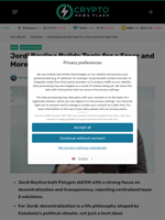 Jordi Baylina Builds Tools for a Freer and More Open Web - Crypto News Flash