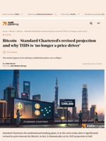 Bitcoin - Standard Chartered's revised projection and why THIS is 'no longer a price driver' - AMBCrypto