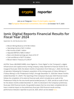 Ionic Digital Reports Financial Results for Fiscal Year 2024