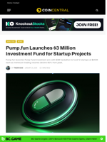 Pump.fun Launches $3 Million Investment Fund for Startup Projects - CoinCentral