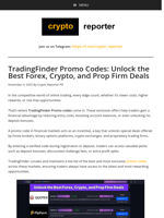 TradingFinder Promo Codes: Unlock the Best Forex, Crypto, and Prop Firm Deals