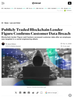Publicly Traded Blockchain Lender Figure Confirms Customer Data Breach - Decrypt