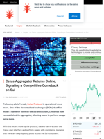 Cetus Aggregator Returns Online, Signaling a Competitive Comeback on Sui - NullTX