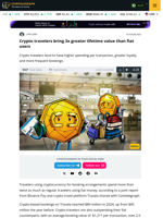 Crypto travelers bring 3x greater lifetime value than fiat users