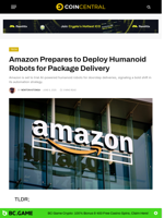 Amazon Prepares to Deploy Humanoid Robots for Package Delivery - CoinCentral