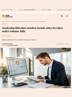 Analyzing Bitcoin's market trends after its taker order volume falls - AMBCrypto
