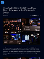 HyroTrader Wins Best Crypto Prop Firm of the Year at ProFX Awards Dubai | Visionary Financial
