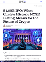 $1.05B IPO: What Circle’s Historic NYSE Listing Means for the Future of Crypto