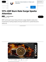 117% XRP Burn Rate Surge Sparks Attention - U.Today