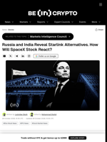 Russia and India Reveal Starlink Alternatives. How Will SpaceX Stock React?