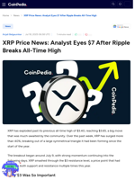 XRP Price News: Analyst Eyes $7 After Ripple Breaks All-Time High
