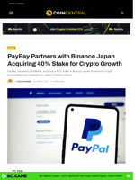 PayPay Partners with Binance Japan Acquiring 40% Stake Crypto