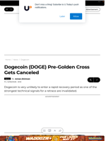 Dogecoin (DOGE) Pre-Golden Cross Gets Canceled - U.Today