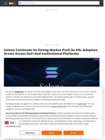 Solana Continues Its Strong Market Push As SOL Adoption Grows Across DeFi And Institutional Platforms
