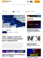 XRP Ledger Gets Its First MiCA-Regulated Euro Stablecoin – Featured Bitcoin News