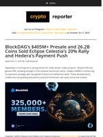 Celestia, Hedera, and BlockDAG’s 26.2B Coins Surge In Focus