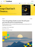 MoonPay unveils AI onramp for brave new agent economy