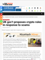 UK gov't proposes crypto rules in response to scams - The Crypto News Wire