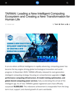 TARMAI: Leading a New Intelligent Computing Ecosystem and Creating a New Transformation for Human Life - Visionary Financial