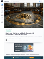 Here's why Wall Street suddenly obsessed with tokenization - but on its own terms