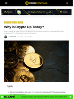 Why is Crypto Up Today? - CoinCentral