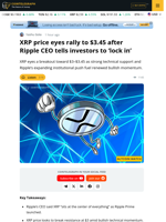 XRP Price Eyes 35% Rally After Ripple’s ‘Internet Of Value’ Endorsement