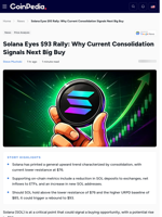 Solana Eyes $93 Rally: Why Current Consolidation Signals Next Big Buy