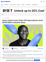 Is Tether Planning to Go Public? Arthur Hayes Says Yes