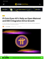 Pi Coin Eyes 40% Rally as Open Mainnet and DEX Integration