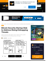 Bitcoin Security Startup Glok To Address Rising Kidnapping Threats