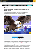 SEC backtracks on REX-Osprey staked ETFs