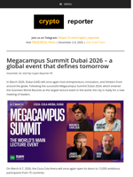 Megacampus Summit Dubai 2026 - a global event that defines tomorrow