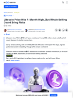 Litecoin Whales Could Decide the Next Price Move – Here’s How