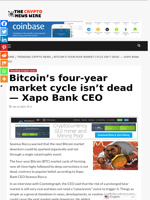 Bitcoin's four-year market cycle isn't dead — Xapo Bank CEO - The Crypto News Wire