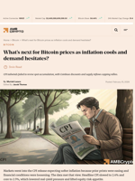 What's next for Bitcoin prices as inflation cools and demand hesitates? - AMBCrypto