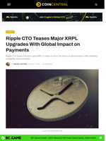 Ripple CTO Teases Major XRPL Upgrades With Global Impact on Payments - CoinCentral