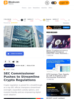 SEC Commissioner Pushes to Streamline Crypto Regulations – Regulation Bitcoin News